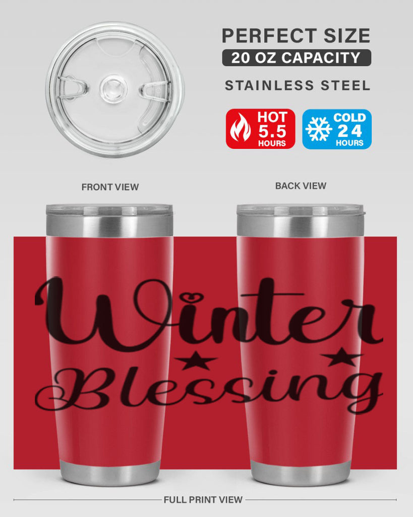 Winter Blessing 484#- winter- Tumbler