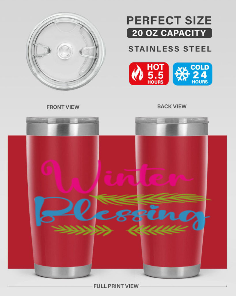 Winter Blessing 486#- winter- Tumbler