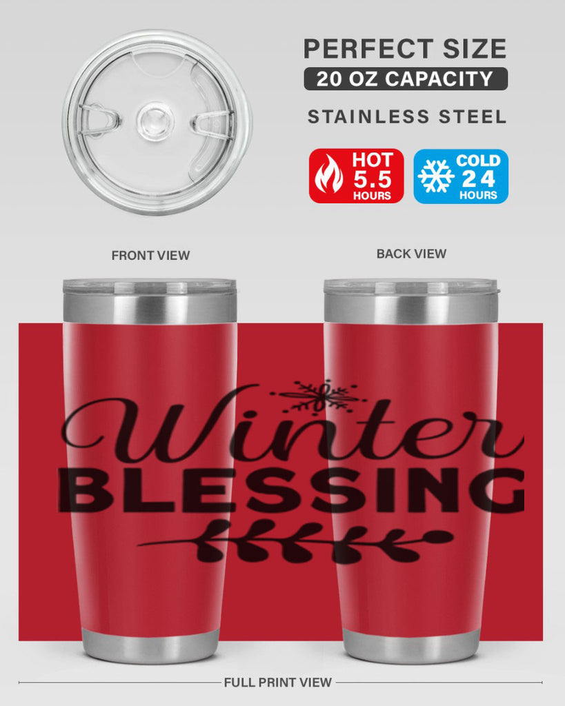Winter Blessing488#- winter- Tumbler