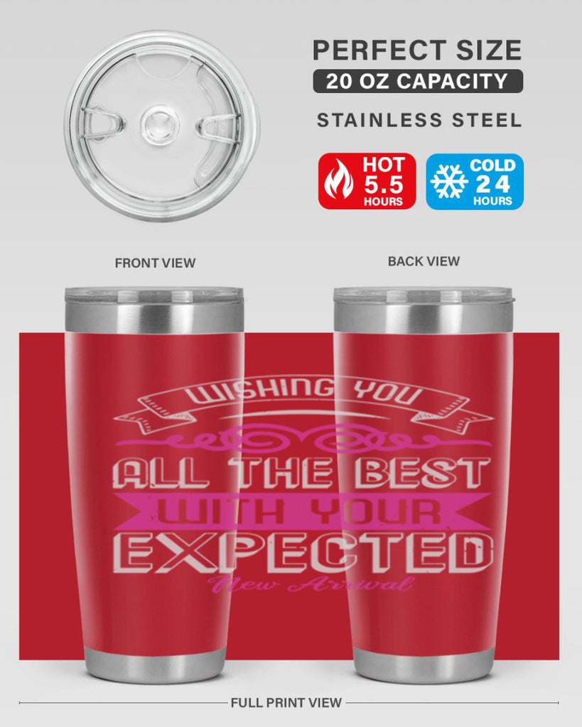 Wishing you all the best on your new arrival Style 7#- baby shower- tumbler