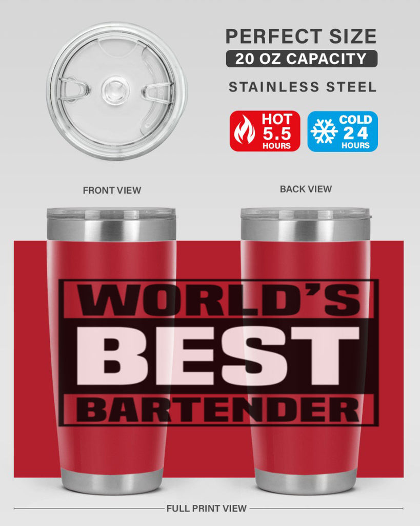 Worlds best Style 8#- bartender- tumbler