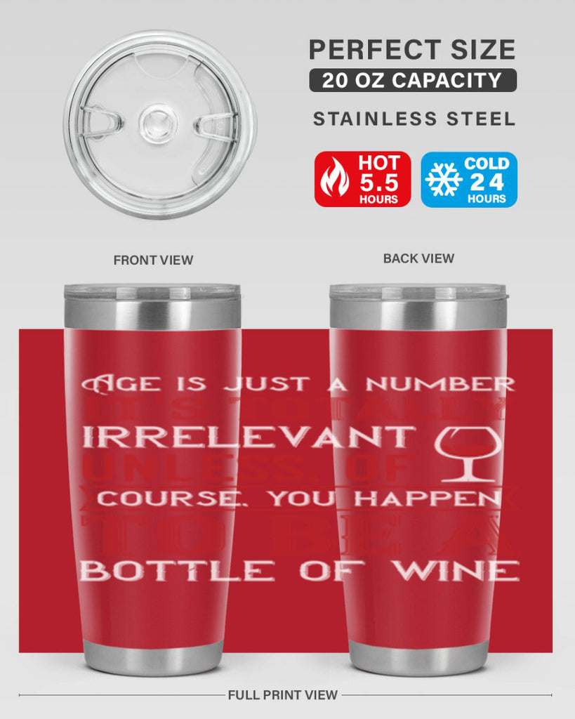 age is just a number its totaly 92#- wine- Tumbler