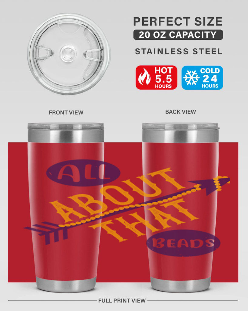 all about that beads 62#- mardi gras- Tumbler