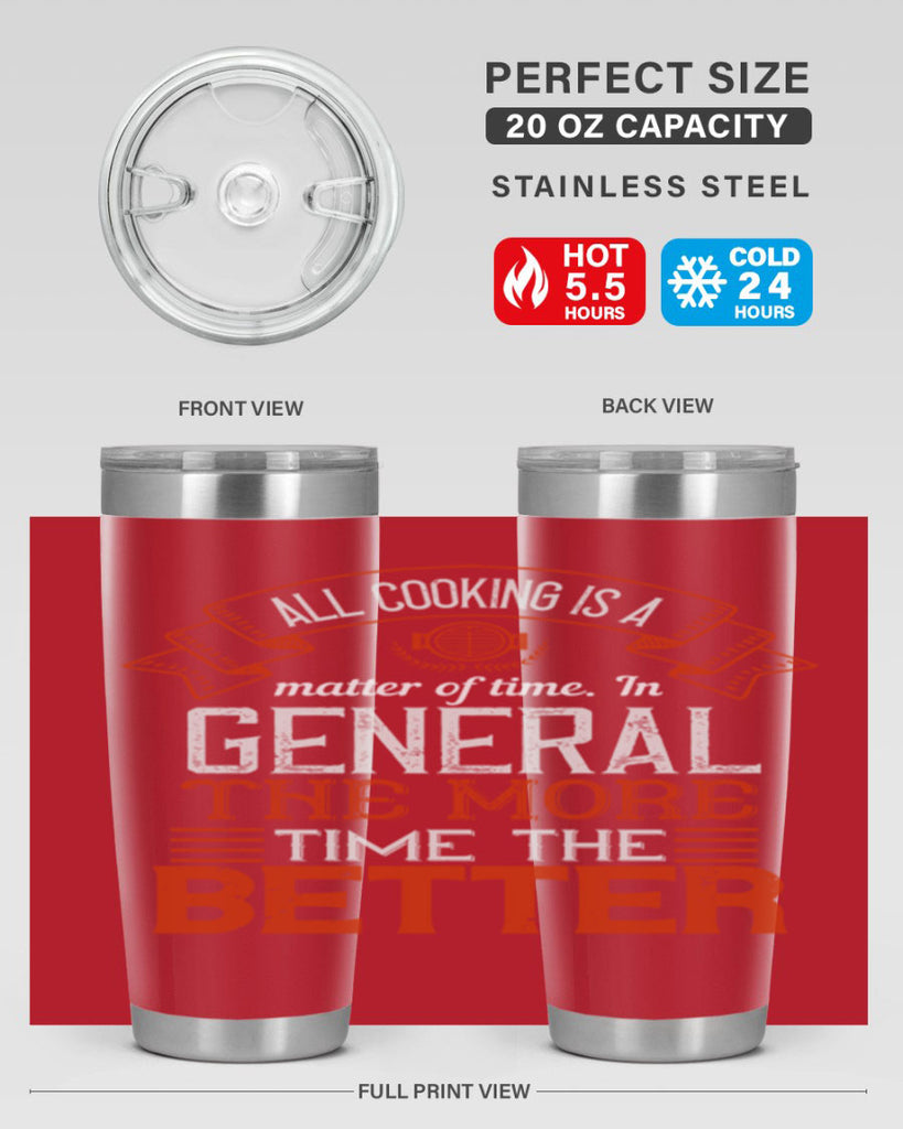 all cooking is a matter of time in general the more time the better 39#- cooking- Tumbler