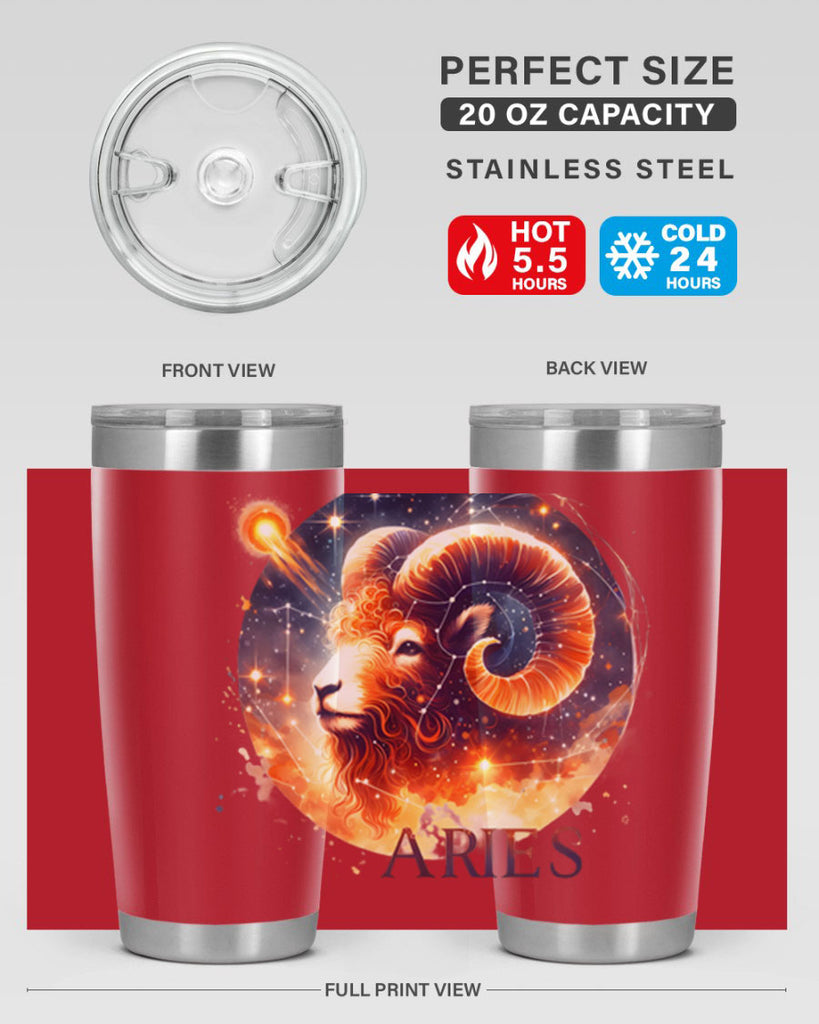 aries 130#- zodiac- Tumbler