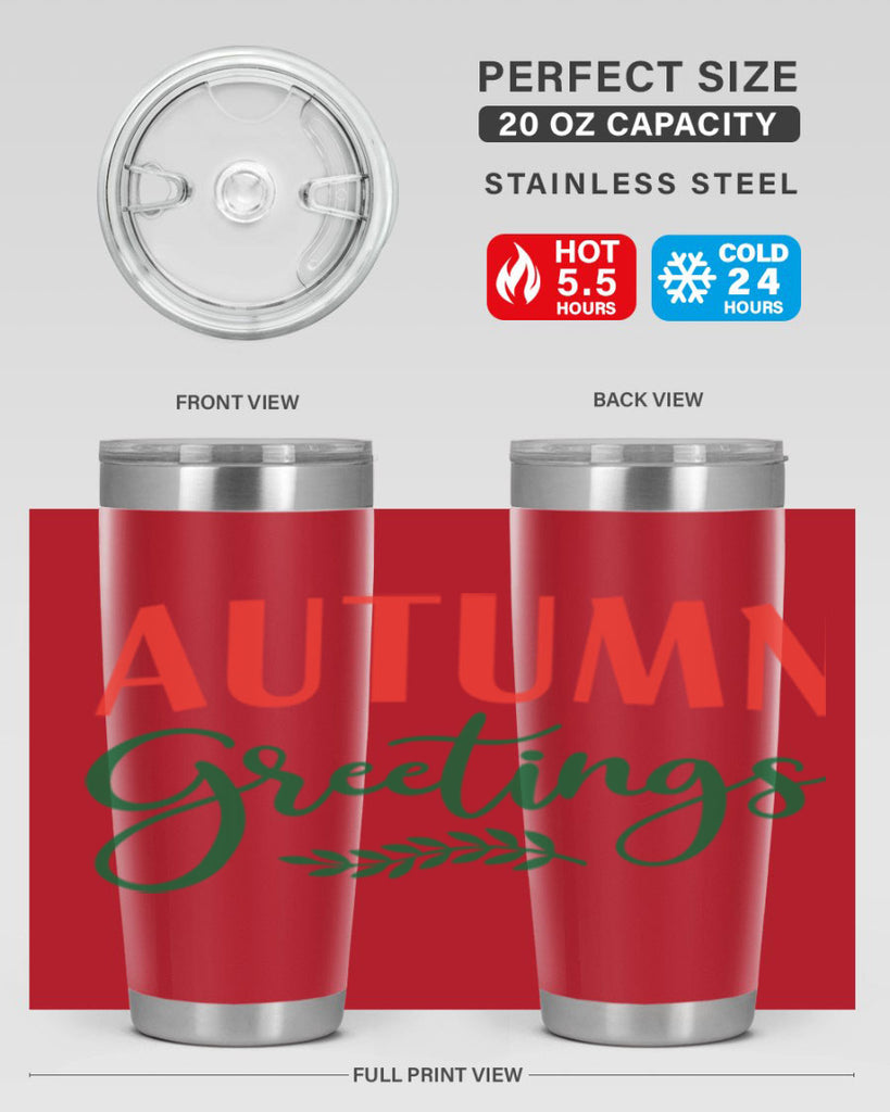 autumn greetings 14#- fall- Tumbler