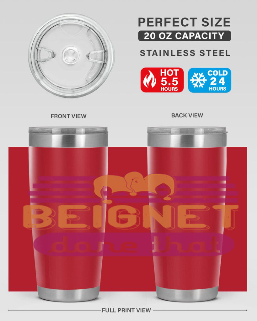 beignet done that 26#- mardi gras- Tumbler