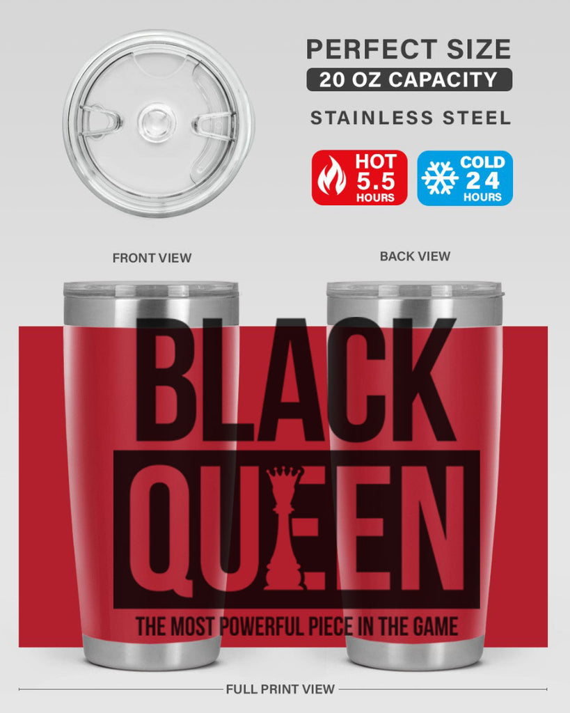 black queen chess 224#- black words phrases- Cotton Tank
