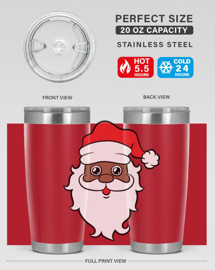 black santa 25#- black men - boys- tumbler