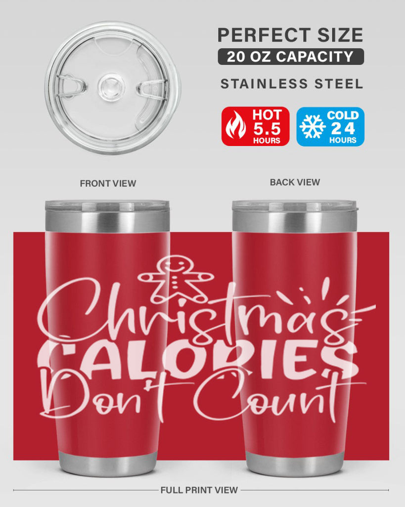 christmas calories dont count 45#- kitchen- Tumbler