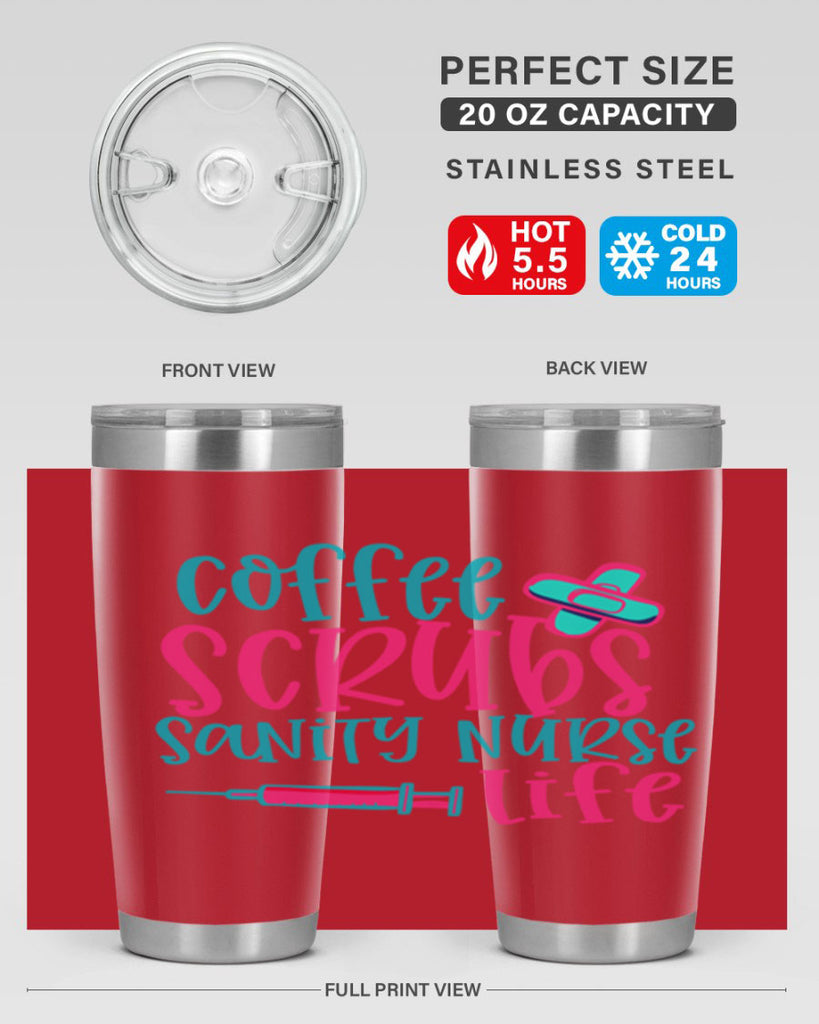 coffee scrubs sanity nurse life Style 390#- nurse- tumbler