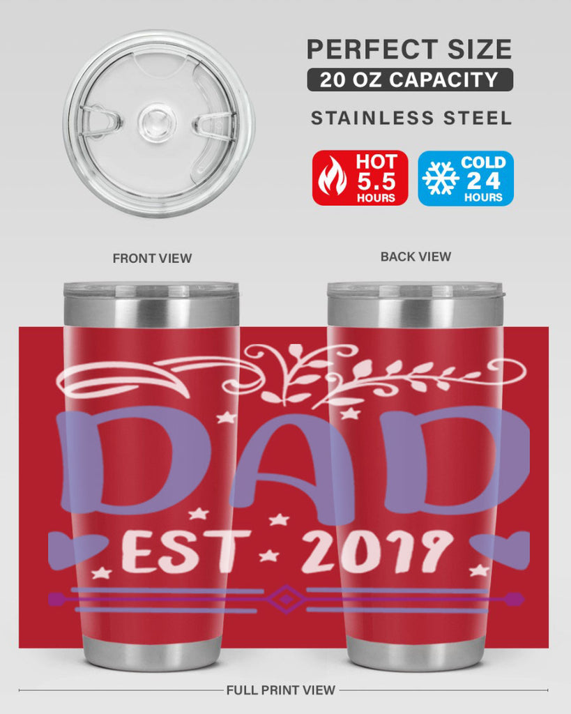 dad est 100#- fathers day- Tumbler