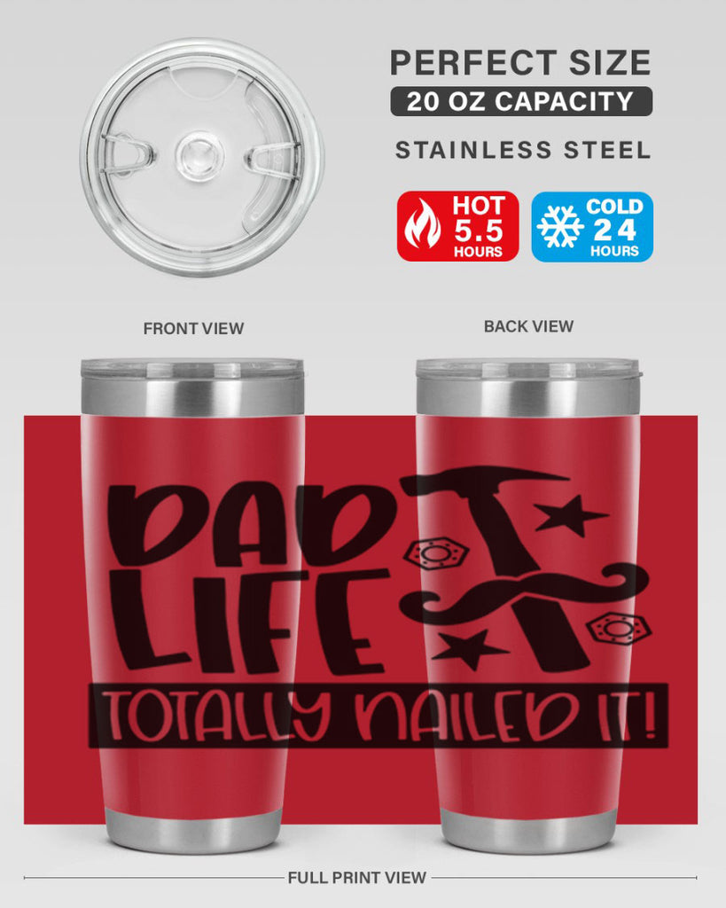 dad life totally nailed it 64#- fathers day- Tumbler