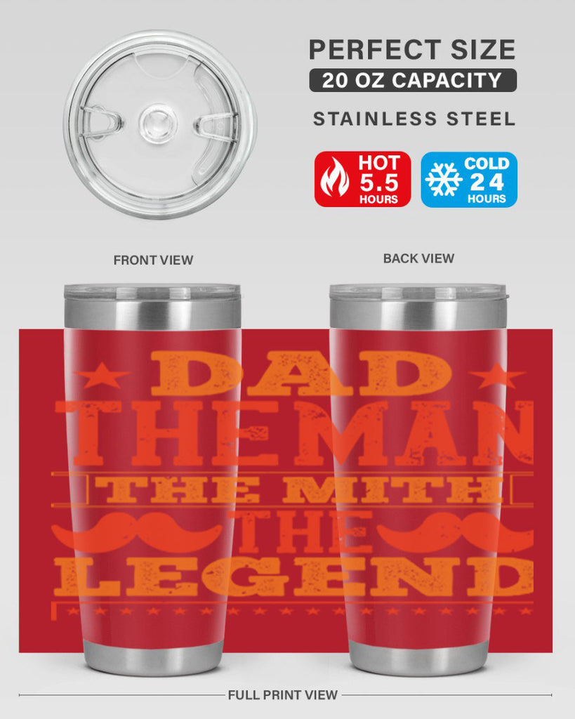 dad the man the mith the legend 262#- fathers day- Tumbler