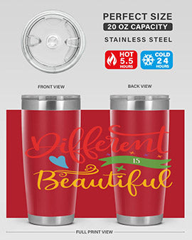 different is beautiful Style 11#- autism- Tumbler