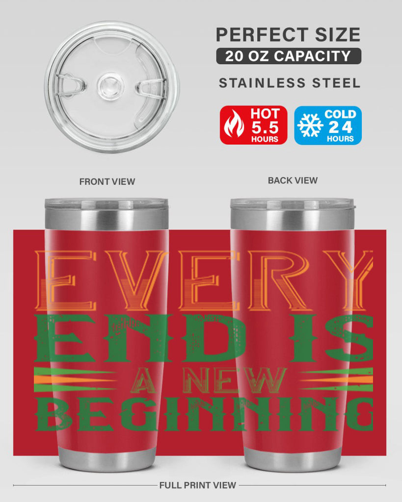 every end is a new beginning Style 138#- St Patricks Day- Tumbler