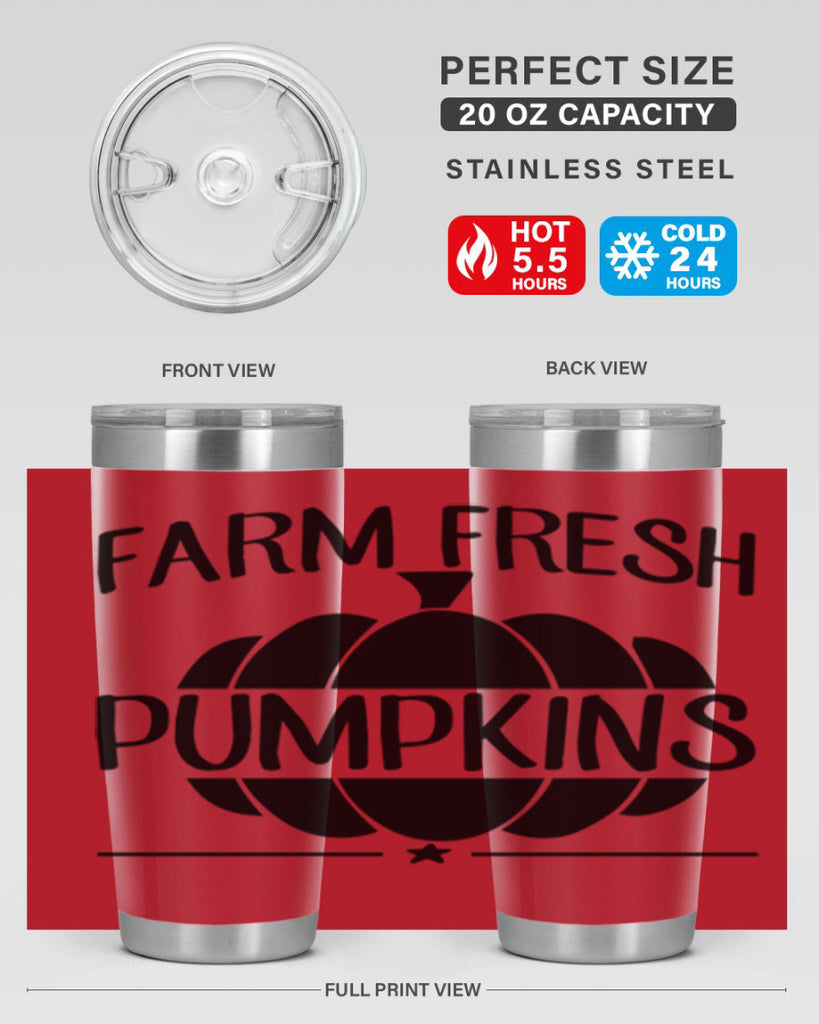 farm fresh pumpkins 173#- fall- Tumbler