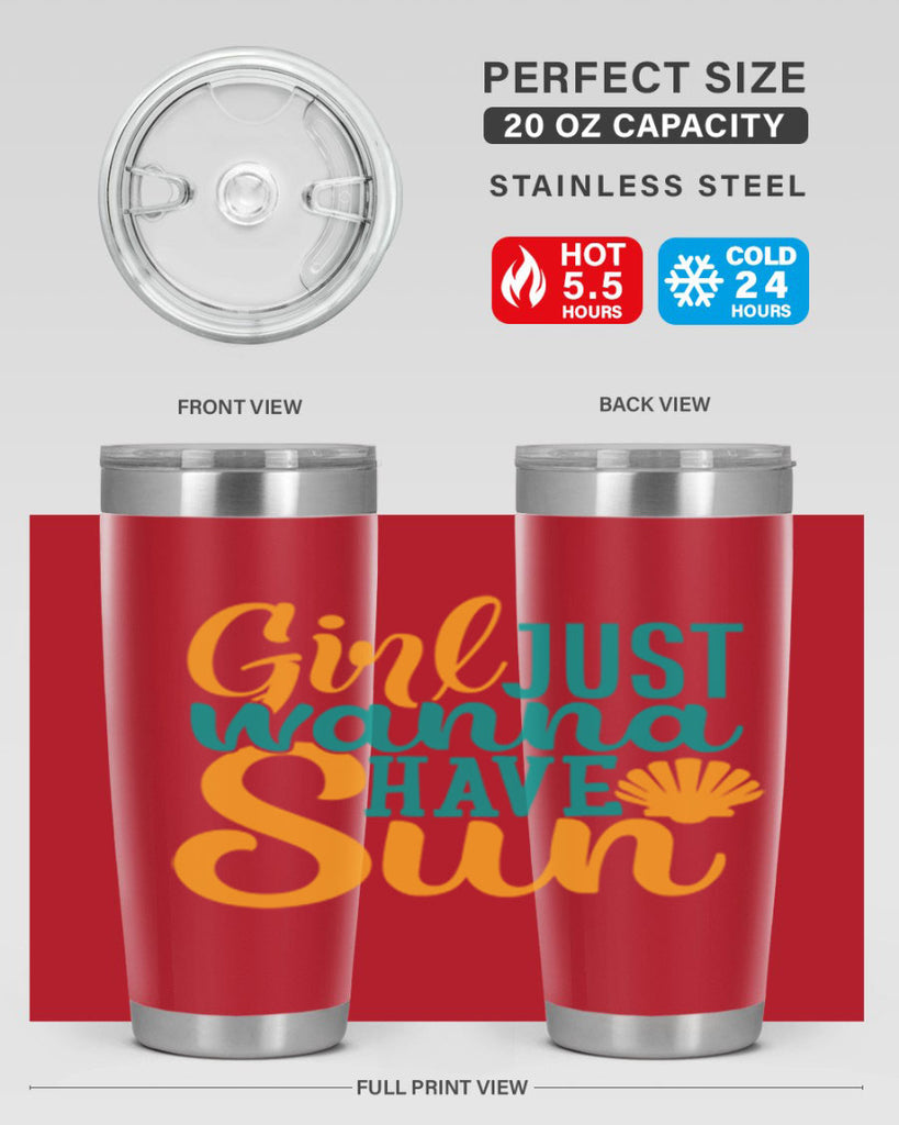 girls just wanna have sun Style 101#- summer- Tumbler