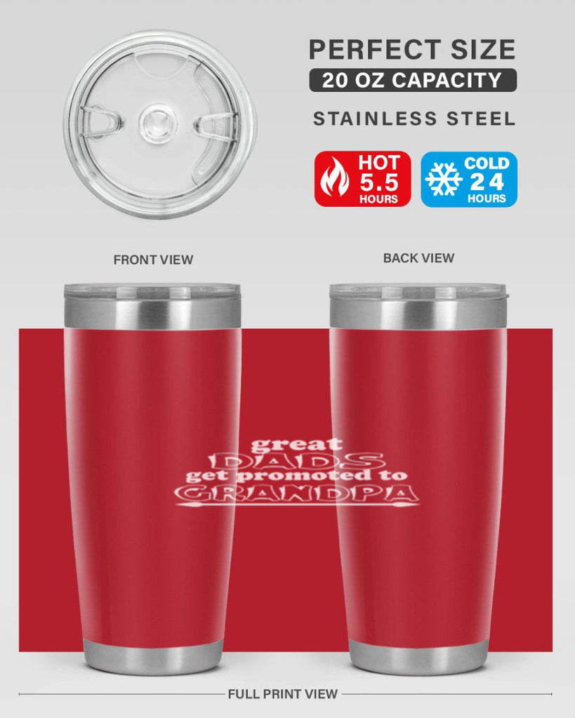 great dads get promoted to 10#- dad- Tumbler