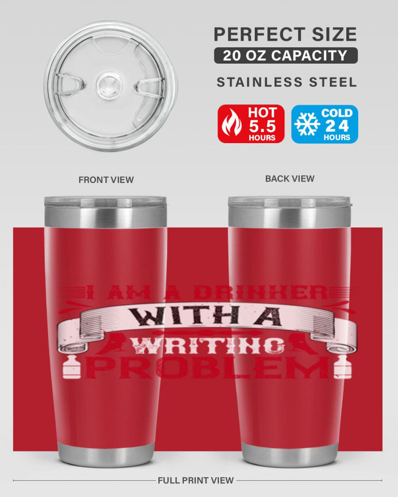 i am a drinker with a writing problem 49#- drinking- Tumbler