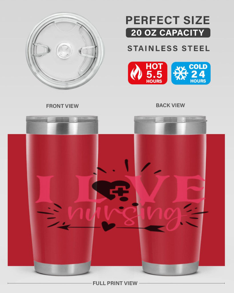 i love nursing Style 380#- nurse- tumbler