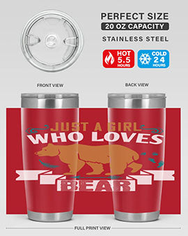 just a girl who loves bear 19#- Bears- Tumbler