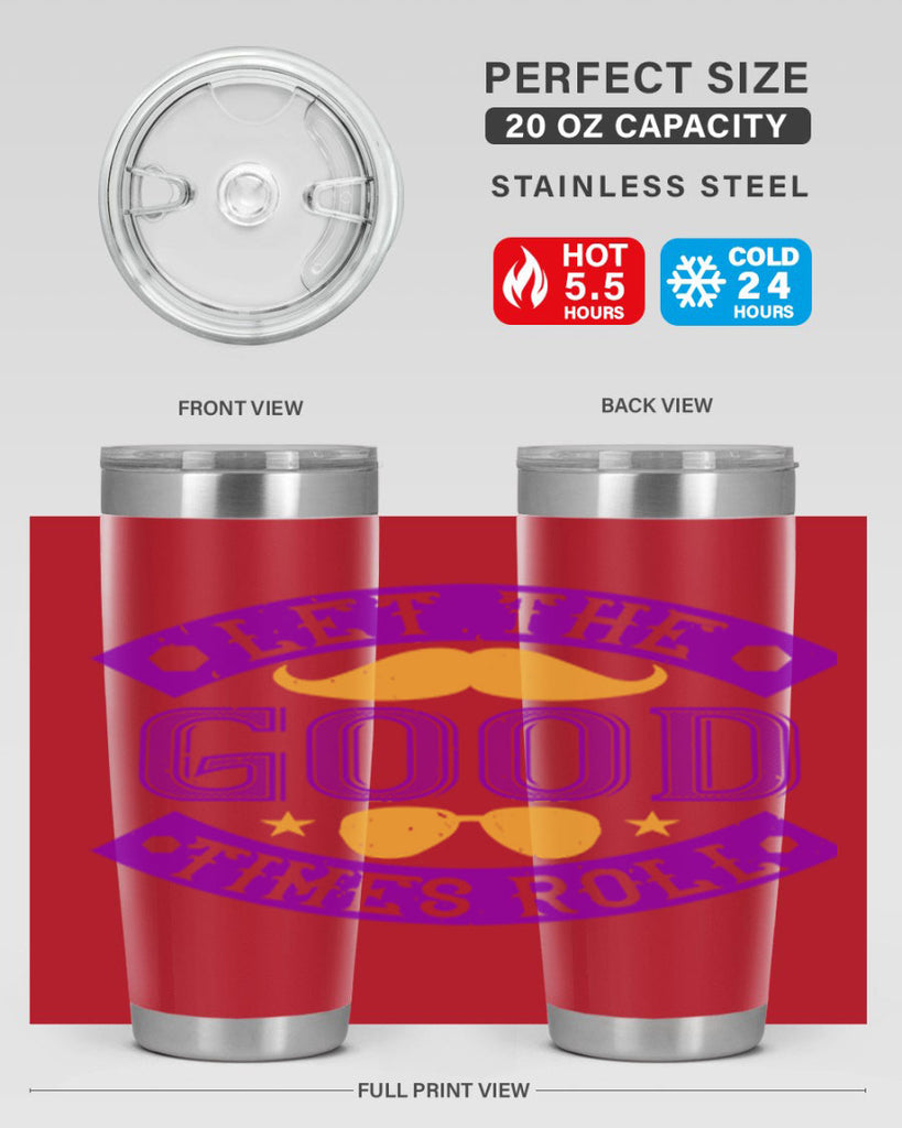 let the good times roll 52#- mardi gras- Tumbler