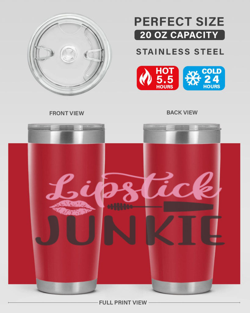 lipstick junkie Style 154#- make up- Tumbler