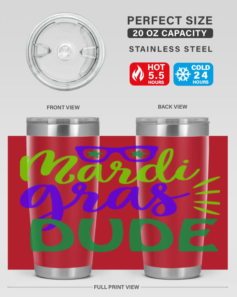 mardi gras dude 10#- mardi gras- Tumbler