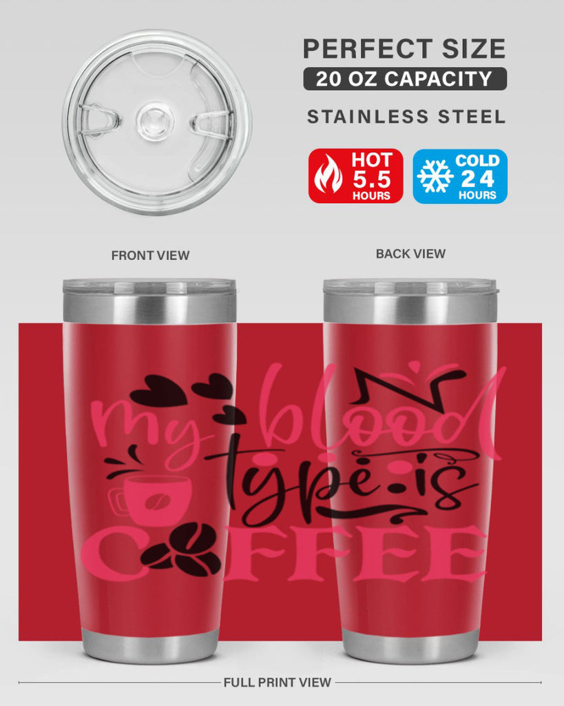 my blood type is coffee Style Style 129#- nurse- tumbler