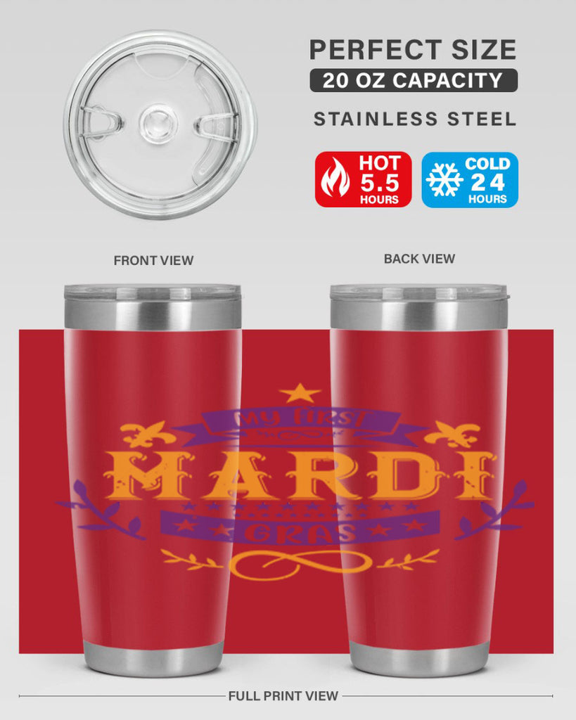 my first mardi gras 44#- mardi gras- Tumbler