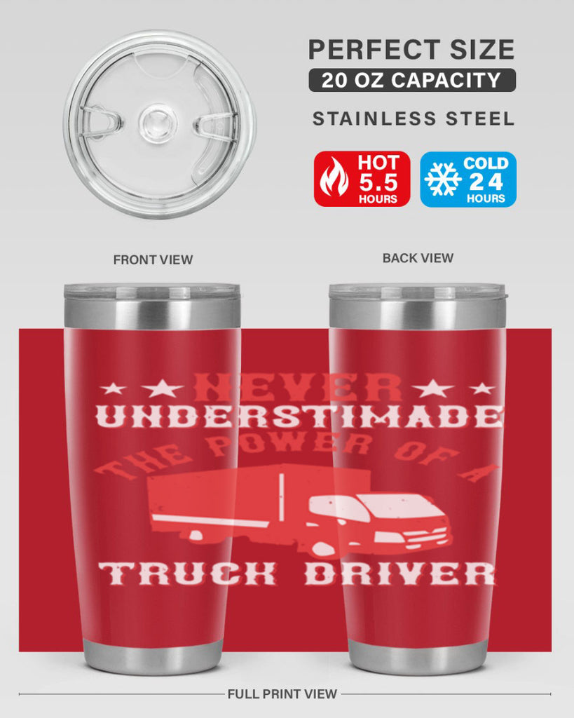 never understimade the power of a truck driver Style 27#- truck driver- tumbler