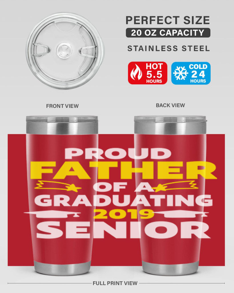 proud father of a graduating 264#- fathers day- Tumbler