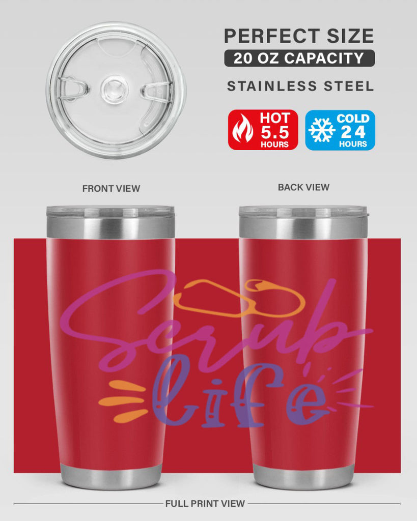 scrub life Style 351#- nurse- tumbler