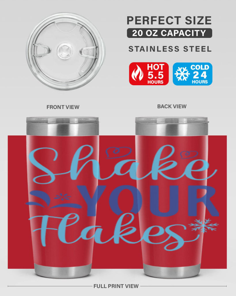 shake your flakes 359#- winter- Tumbler