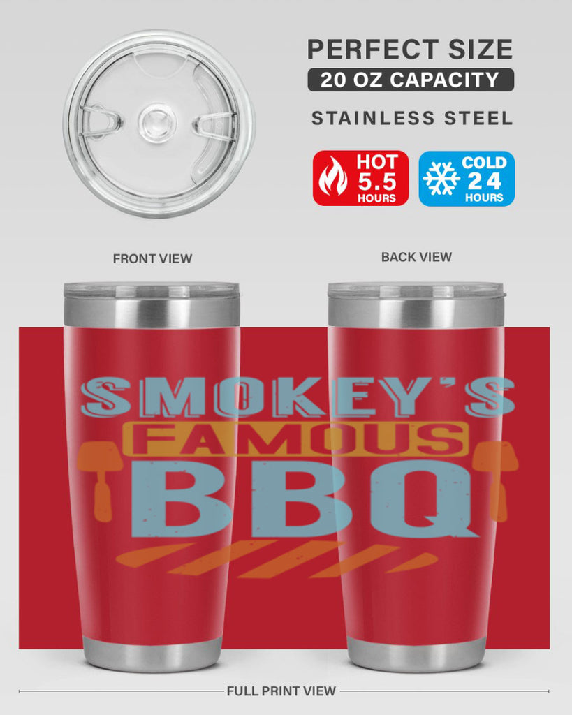 smokeys famous bbq 11#- bbq- Tumbler