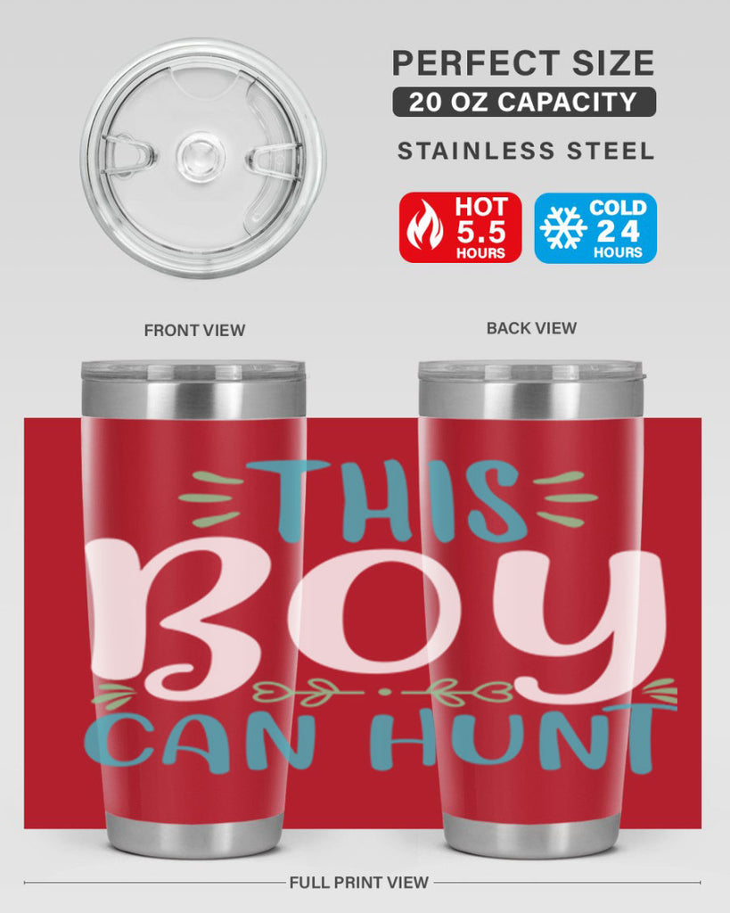 this boy can huntt 1#- easter- Tumbler