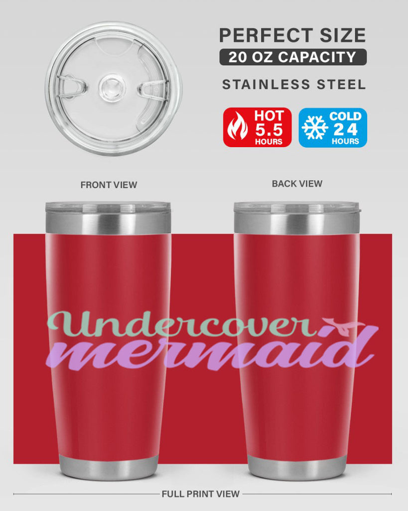 undercover mermaid 8#- mermaid- Tumbler