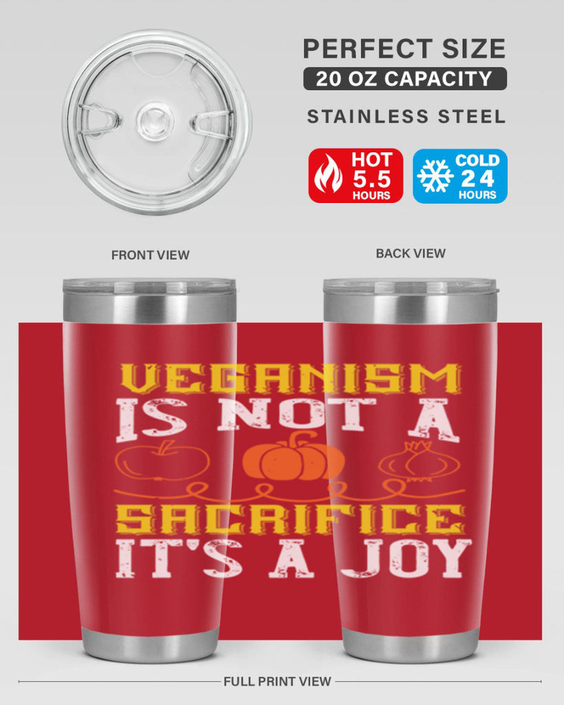 veganism is not a sacrificeits a joy 17#- vegan- Tumbler