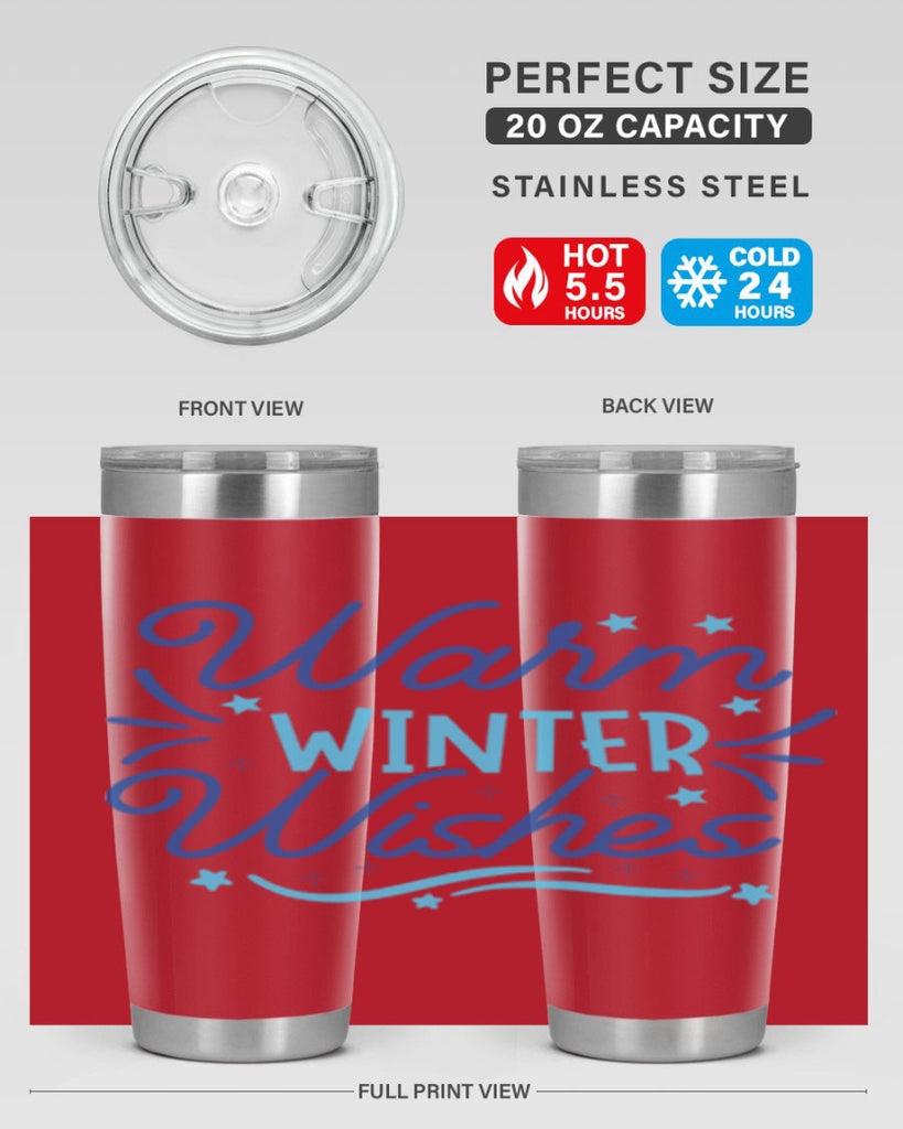 warm winter wishes 457#- winter- Tumbler