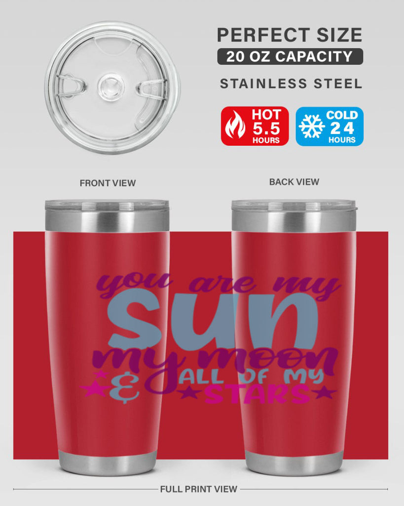 you are my sun my moon all of my stars 6#- family- Tumbler
