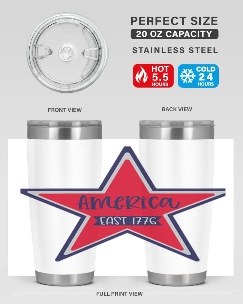 America East Style 144#- Fourt Of July- Tumbler