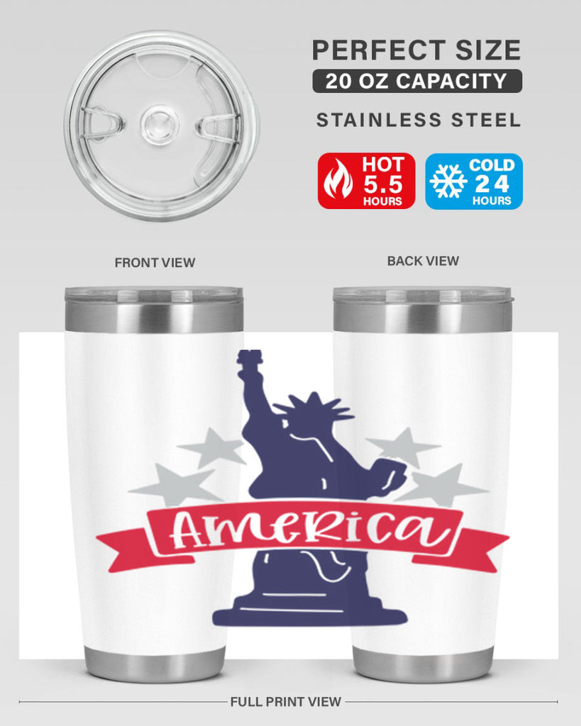 America Style 145#- Fourt Of July- Tumbler