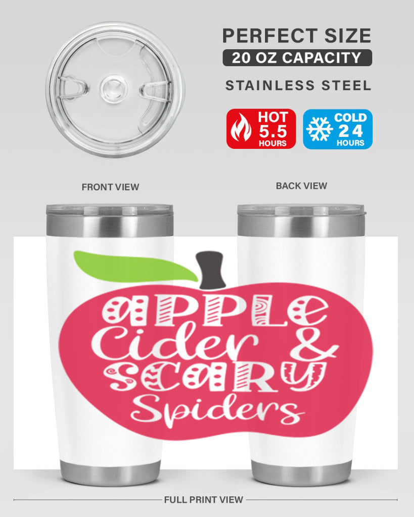 Apple Cider Scary Spiders 10#- fall- Tumbler