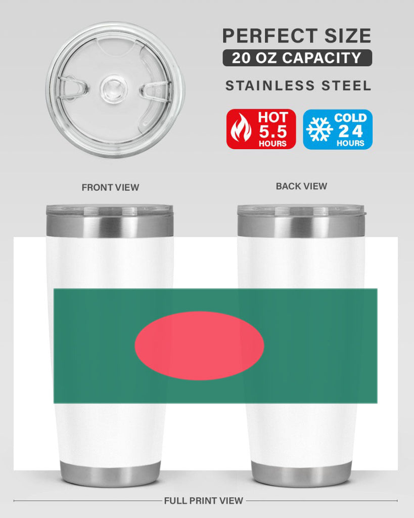 Bangladesh 184#- world flags- Tumbler