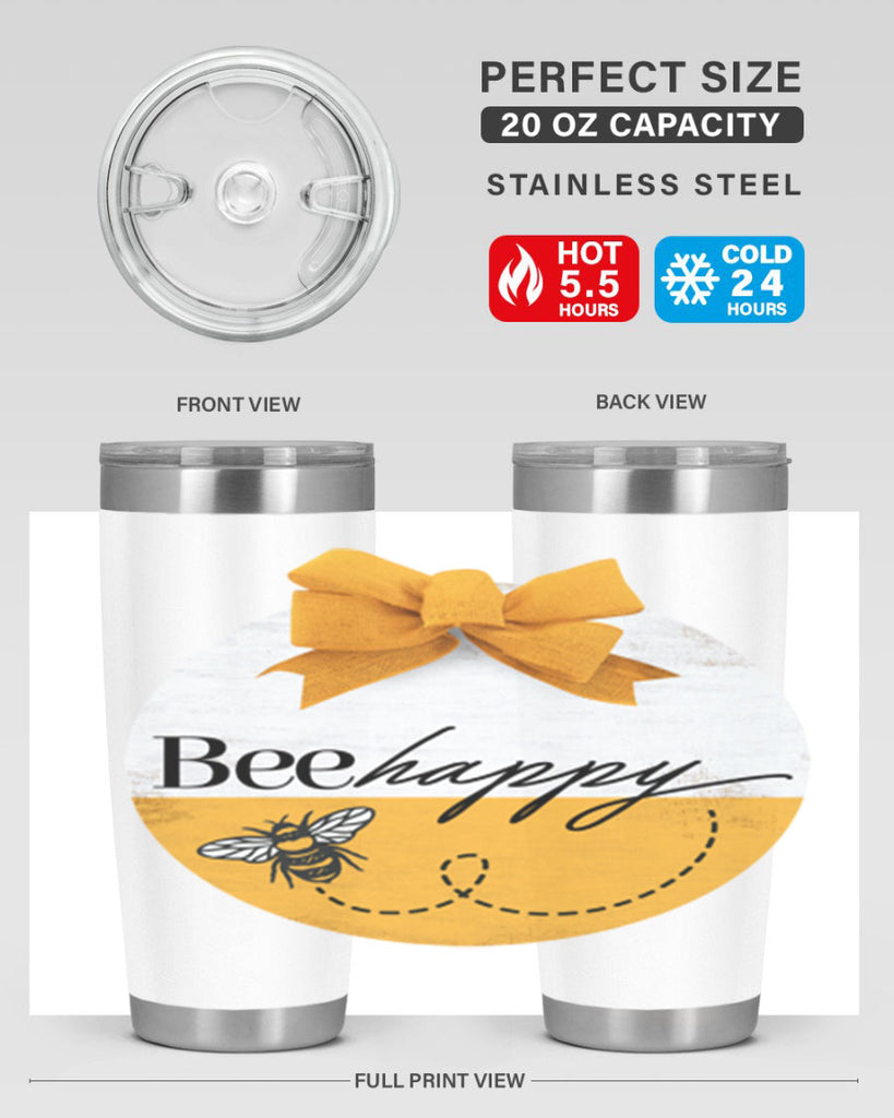 Bee Happy Mockup27#- spring- Tumbler