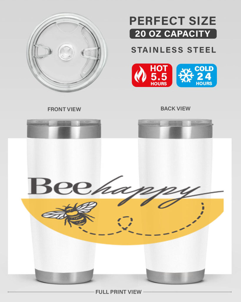 Bee Happy30#- spring- Tumbler