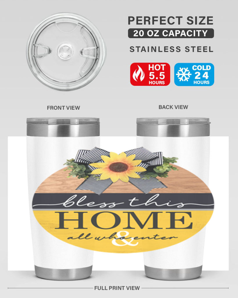 Bless this Home and all Mockup56#- spring- Tumbler