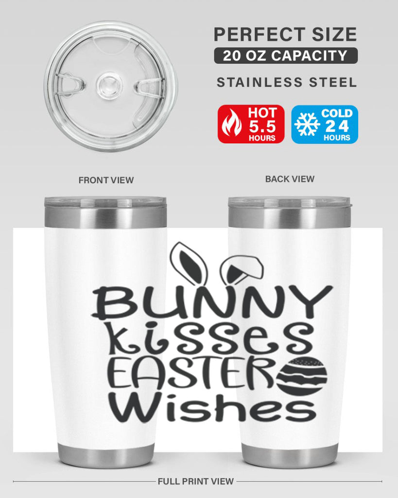 Bunny kisses easter wishes  94#- spring- Tumbler