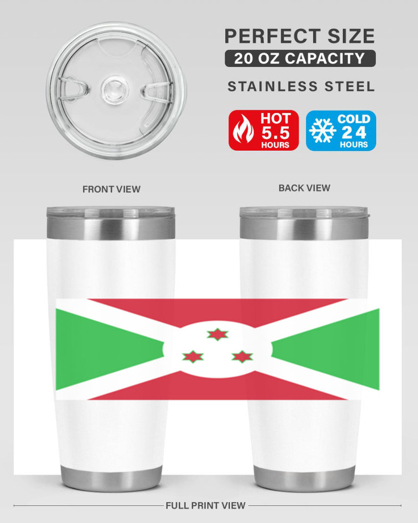 Burundi 170#- world flags- Tumbler